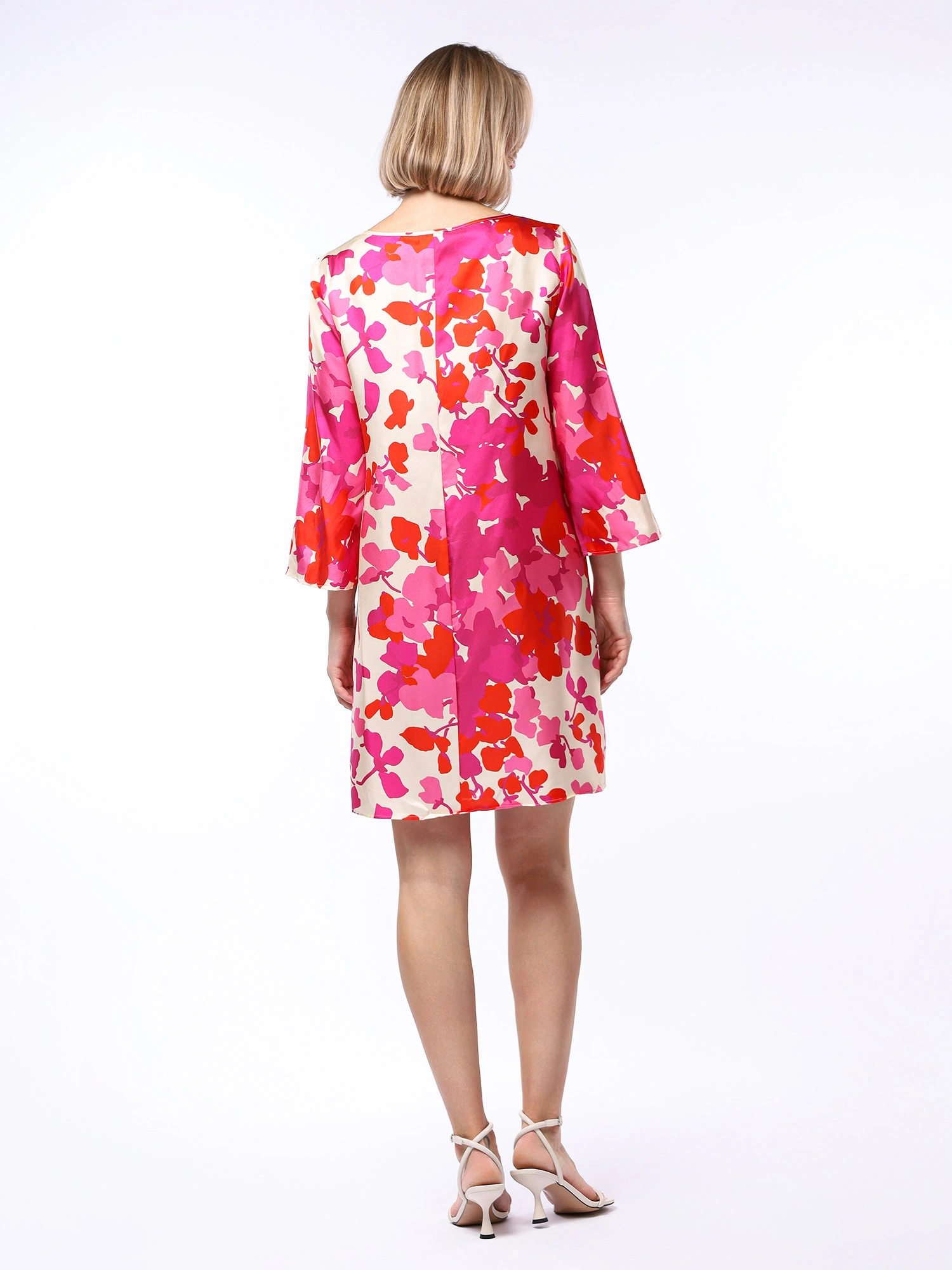 Платье свободного кроя с принтом